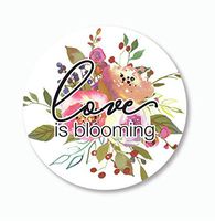 Let Love Grow Stickers, Love is Blooming Wedding and Bridal Shower Event Favor Labels (#379-014BL)