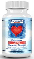 Policosanol 20mg, 100 Vcaps, Purethentic Naturals (Pack of 3)