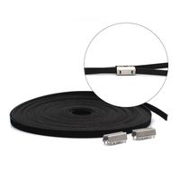 10M Black Open Timing Belt with Open Belt Clip Open-End Timing Belt Openbuilds Belt Clamp for 3D Printer