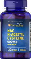 Puritan's Pride N-Acetyl Cysteine (NAC) 600 mg, 120 Capsules