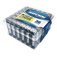 High Energy Premium Alkaline Battery, AA, 36/Pack
