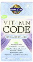 Garden of Life Vitamin Code 50 and Wiser Men's Multi Capsules, 240 Count