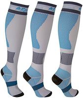 New Generation Compression Socks Best for Men & Women (20-30 mmHg) Graduated Fit for Running, Marathon, Nurses, Flight Travel, Pregnancy - Reduce Lactic Acid build-up(Large, Marathon-4 Under - Breeze)