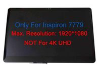 Kreplacement Touch Screen Replacement Assembly Glass Touch Digitizer with LCD Display for 17.3" Dell Inspiron 17 7779 (No-Bezel)