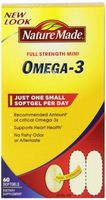 Nature Made Super Omega-3 Fish Oil Full Strength Softgels, Mini, 60 Count (2 Pack)