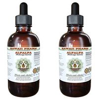 Alfalfa Alcohol-Free Liquid Extract, Alfalfa (Medicago Sativa) Sprouting Seed Glycerite Hawaii Pharm Natural Herbal Supplement 2x4 oz