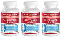 Msm Supplement Capsules - GLUCOSAMINE and MSM - Support Joint Structure and Function (3 Bottles)
