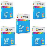 Polaroid Originals Instant Color Film for Color Frames (600 Camera) 5 Pack Bundle