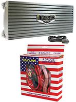 NEW BOSS AR2500M 2500W MONO AB Car Amplifier Amp + 4 Gauge Complete Amp Wire Kit