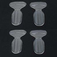 iPerson 2 Pairs Comfort Heel Pads Grips Liners Back Heel Cushion Insoles for High Heels Blisters Shoe Gel Inserts (Clear)