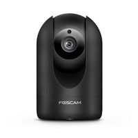 Foscam Home Security Camera, R2 Full HD 1080P WiFi IP Camera with Real-time 1080P Video at 25FPS, Pan Tilt 8X Digital Zoom, Motion Detection & Alert, Optional Cloud Service Available, Rubber Black