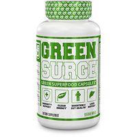 Green Surge Green Superfood Capsules - Keto Friendly Organic Greens Supplement w/Spirulina, Wheat & Barley Grass - Immune Support, Probiotics & Digestive Enzymes - Immune System Booster - 120ct