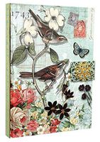 Punch Studio Gold Foil Journal w/Jewel Brooch Closure ~ Sparrow Garden 15500