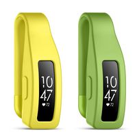 KIMILAR Clip Holder Compatible with Fitbit Inspire/Inspire HR Accessory Clip [2 Pack], Sport Silicone Replacement Clip Holder Smart Clip (Yellow+Green)