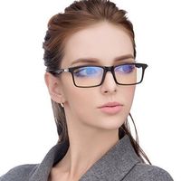 Jimmy Orange Anti Glare Tinted Womens Blue Light Blocking Mens Computer Glasses Eye Strain Readers Clear Anti Reflective JO7600, Black