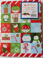 4 Christmas Gift Boxes 11" X 8" X 1.25"