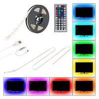 Bias Lighting for HDTV,LIBERLUC USB LED Backlight Strip,RGB TV Backlight LED with 44key Remote Control for TV Desktop Monitors Home Theater PC,Background Lighting,Waterproof IP65