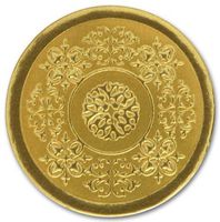 EGP Round Medallion Seals, 25 Count, 1 Inch, Gold