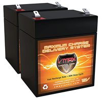 Qty 2 VMAXTANKS V06-43 F1 AGM 12V 6ah Deep Cycle Rechargeable Battery Upgrade Compatible with 725-04903