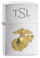 Personalized Zippo U.S. Marines Emblem Lighter with Free Engraving