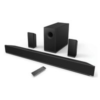 Vizio S3851X-C4 38 Inch 5.1 Channel Bluetooth Speaker Sound Bar System Rear Satellites and Wireless Subwoofer (Certified Refurbished)