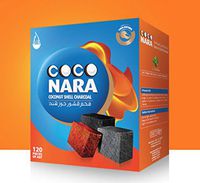 Coco Nara Hookah Shisha Coconut Shell Charcoal 120ct - Includes a TSC Sticker