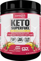 Keto AF Superfuel - Exogenous Ketones & Caffeine. BHB Salts and C8 Triglycerides (MCT Oil). Increase Performance, Get Into Ketosis + Enhance Mental Focus. (Fruit Punch (with Caffeine), 15 Servings)