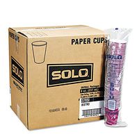 SOLO Cup Company 370SI Bistro Design Hot Drink Cups Paper 10oz 1000/Carton