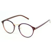 Cyxus Computer Blue Light Filter Vintage Retro Glasses, Anti Eye Strain Eyewear UV Headaches Lightweight Frame Eyeglasses TR90 (8065T29,Tea Brown)