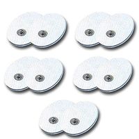 NueMedics 5 Pairs Small Pads TENS Electrodes Premium Quality Self Adhesive Sticky Gel Pads Acupuncture Points Snap on Pads (10 Pads)
