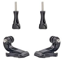 woleyi J Hook Buckle Mount 2pcs with Long Thumbscrews 2pcs for All Gopro Hero Action Cameras