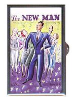 1933 The New Man Stylish Classy Fun Retro Pic Decorative Pill Box