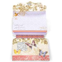 Divinity Boutique Gold Foil Gem Embellished Purse Notepad - Butterfly Garden 22926