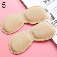 Anti Grinding Shoes Heel Insoles, Self Adhesive Shoes Inserts, Blister Resistant Heel Stickers, Half a Code Mat Adjustments Invisible Foot Cushion, Thickening Anti Slip, for Foot Pain (Skin 3)