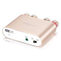 Nobsound NS-10G PRO 100W Bluetooth 5.0 Power Amplifier 2.0 Channel Stereo Audio Amp Wireless Receiver Hi-Fi DSP Home Speaker (Gold)