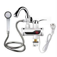 3000W Temperature Display Instant Hot Water Tap Tankless Electric Faucet Kitchen Instant Hot Faucet Water Heater Water Heating,SmallShowerPackage