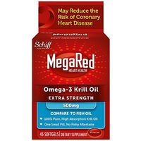 MegaRed Extra Strength Omega 3 Krill Oil 500mg Supplement, 45 ct
