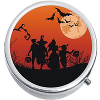 Trick Or Treat Halloween Medicine Vitamin Pill Box