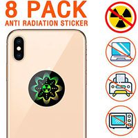 EMF Protection Anti Radiation Shield Sticker for Cell Phone/iPhone/WiFi/Laptop-All Devices, 99% EMF Protection/Negative Ion/Anti Radiation Shield/EMF Blocker Neutralizer (8 Pack)