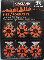 Hearing Aid Batteries 48 Pack (Size 13)