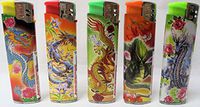 19 Assorted Dragon Designed Electric Lighters (Designs Randomly Selected) 1274Dragon-19