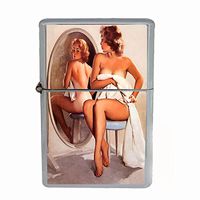 Vintage Retro Sexy Bridesmaid Party Dual Torch Lighter Pin Up Girl-079