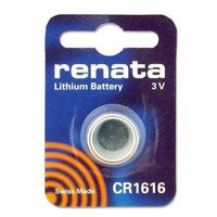 2 X Renata Lithium Battery 3V CR1616 Swiss Made