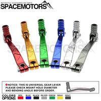 Frames & Fittings 50-250cc Motorcycle Gear Lever Shifter for Motocross Dirt Bike ATV CNC Aluminum Changer Universal for CRF TTR CR YZ Tuning Parts - (Color: Gold)