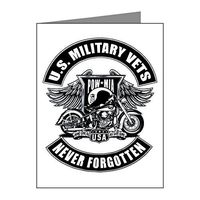 Note Card US Vets POWMIA Never Forgotten