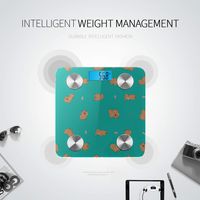 Bluetooth Scale Bmi Cartoon Cute Honest Dog Pet Chow Chow Scale Weight Body Fat Composition Monitor Analyzer with Smartphone App for Body Management-396 Lbs