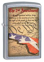 Zippo Custom Lighter: The Second Amendment Rights - Street Chrome 78711