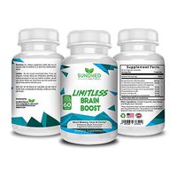 Sundhed Natural Limitless Brain Boost (3 Pack) - Memory, Focus, Mental Clarity - Nootropics Scientific Formula for Enhance Performance, Super Ginkgo Biloba, St John Wort Extract, DMAE… (3)