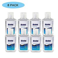 ZKKAW Hand Sanitizer Gel, 60Ml Rinse Free Hand Soap Travel Size Disposable Hand Sanitizer Moisturizing and Refreshing Gel Hand Sanitizer,8 Pack