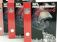 NFL Tampa Bay Buccaneers Power Strip Bandages (Pack of 3)